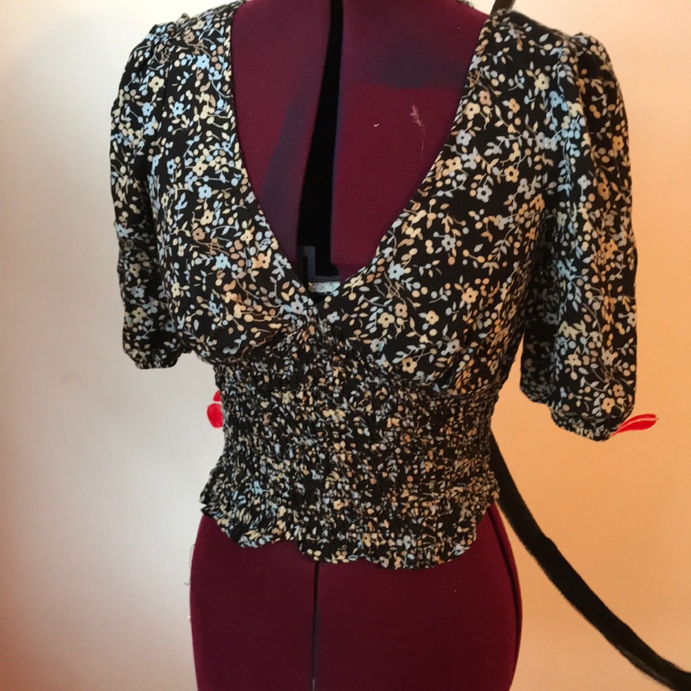 Free People V Neck Blouse
